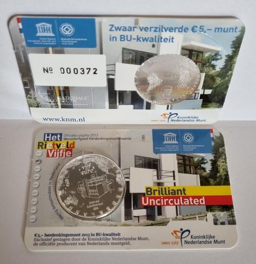 Coincard Rietveld Vijfje 2013 in BU kwaliteit, Postzegels en Munten, Munten | Nederland, Euro's, Koningin Beatrix, Ophalen of Verzenden