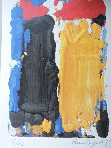 Bram Bogart Lithografie Ingelijst Gesigneerd & Genummerd beschikbaar voor biedingen