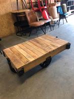 Salontafel Mango hout & Gietijzer - 110x70x40cm, Ophalen, Gebruikt, 100 tot 150 cm, 50 tot 100 cm