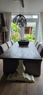 Mooie kloostertafel, Huis en Inrichting, Ophalen, 100 tot 150 cm, 200 cm of meer, Vijf personen of meer