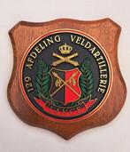 Houten schild, 129 Afd. Veldartillerie LANCE (raket), Ophalen of Verzenden, Landmacht, Nederland, Embleem of Badge
