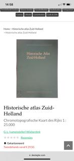 Historische Atlas Zuid-Holland, Nederland, Overige typen, Ophalen of Verzenden, Zo goed als nieuw