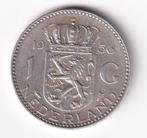 1 Gulden 1956 met randkrasje, Postzegels en Munten, Munten | Nederland, 1 gulden, Koningin Juliana, Verzenden, Zilver