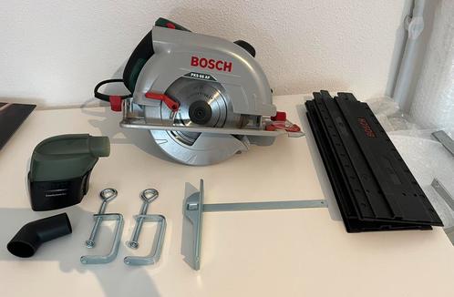 Bosch PKS 66 AF compleet, Doe-het-zelf en Verbouw, Gereedschap | Zaagmachines, Zo goed als nieuw, Cirkelzaag, 30 tot 70 mm, Ophalen