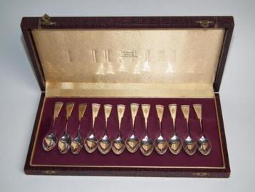 HOLLANDS ZILVEREN ART DECO LEPELSET beschikbaar voor biedingen