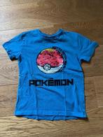Pokemon verander Tshirt pokeball maat 110 blauw, Ophalen of Verzenden, Gebruikt, Jongen of Meisje, Shirt of Longsleeve