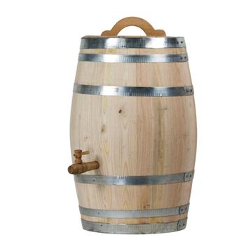 Kastanje regenton nieuw 100 liter met handvat en tapkraan beschikbaar voor biedingen