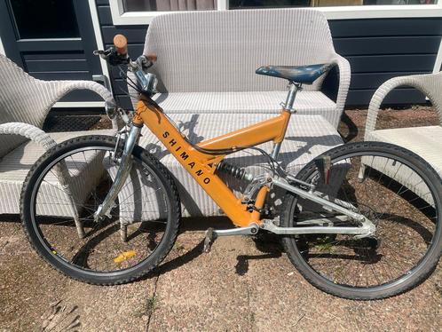 Oranje Shimano (met Shimano XTR) Fiets MTB, Fietsen en Brommers, Fietsen | Mountainbikes en ATB, Gebruikt, Overige merken, Minder dan 45 cm