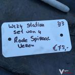 Mercedes W124 1993 Spiraalveren set van vier Rood