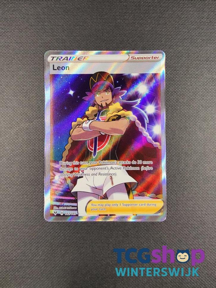 Leon VIV 182, Hobby en Vrije tijd, Verzamelkaartspellen | Pokémon, Nieuw, Losse kaart, Ophalen of Verzenden