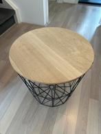 Ronde Bijzettafel Hout/Metaal, Ophalen, Minder dan 45 cm, Minder dan 55 cm, Rond
