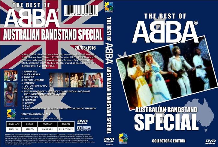 ABBA Australian Bandstand 1976, Cd's en Dvd's, Dvd's | Muziek en Concerten, Nieuw in verpakking, Muziek en Concerten, Alle leeftijden