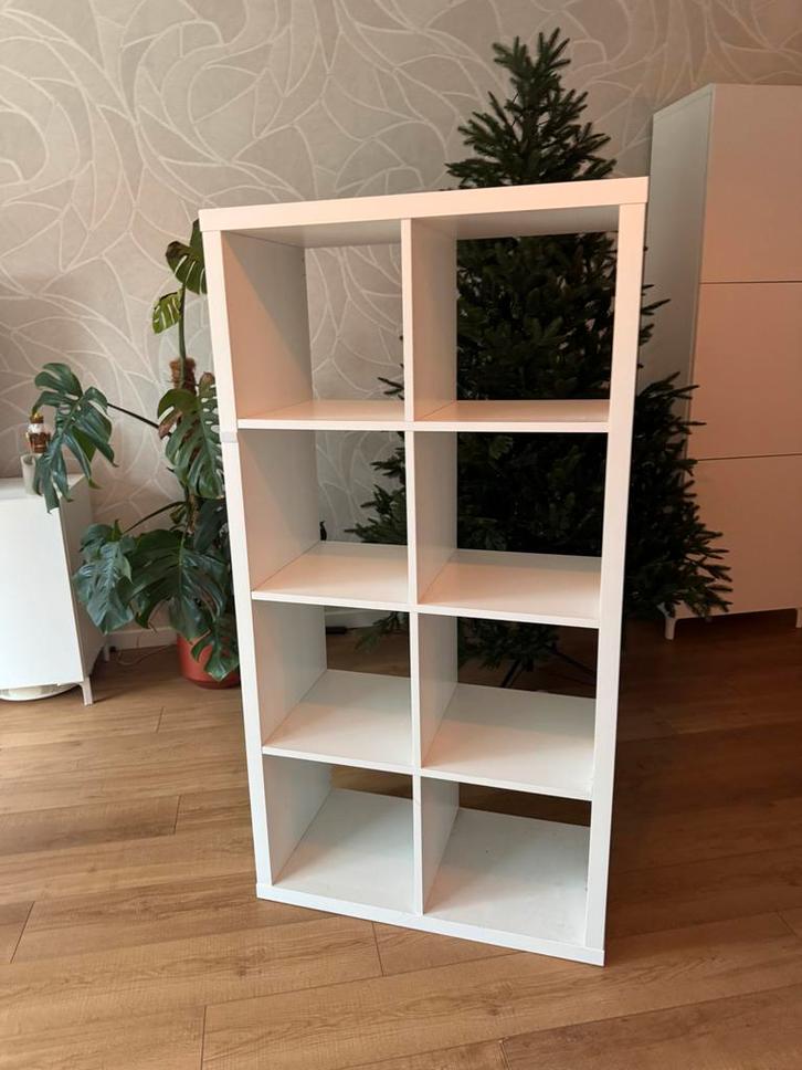 IKEA Kallax kast - 8 vakken - Gebruikt, Huis en Inrichting, Kasten | Boekenkasten, Gebruikt, 100 tot 150 cm, Minder dan 100 cm