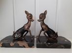 Stel "Art Deco" beeldjes Hert, Bambi, Ophalen of Verzenden