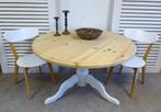 Prachtige witte landelijke ronde  eettafel 120 cm, Huis en Inrichting, Ophalen, 100 tot 150 cm, 50 tot 100 cm, Zo goed als nieuw