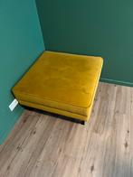 Okergeel woood hocker 80x80, Ophalen, Minder dan 50 cm, Rond, 75 tot 100 cm