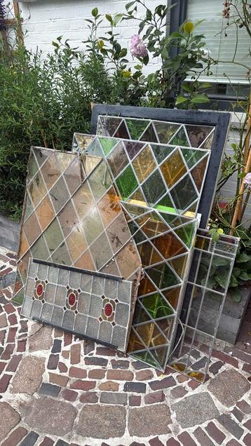 Prachtige oude glas-in-loodramen boederij uit1920 beschikbaar voor biedingen