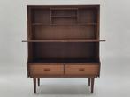 Vintage kast teak hout barkast kastje Teeffelen stijl, Ophalen, Gebruikt, ., Mid century modern Scandinavisch