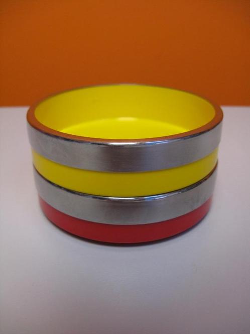 2x Heller rainbow stapel schaaltjes Massimo Vignelli Italy, Huis en Inrichting, Keuken | Keukenbenodigdheden, Gebruikt, Ophalen of Verzenden