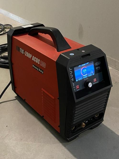 TIG-lasapparaat AC/DC 230V voor Staal, RVS én Aluminium, Doe-het-zelf en Verbouw, Gereedschap | Lasapparaten, Gebruikt, Tig, 150 tot 250 ampère
