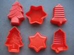Siliconen bakvorm kerst 6 x, Hobby en Vrije tijd, Taarten en Cupcakes maken, Ophalen of Verzenden, Nieuw, Taarten of Cupcakes