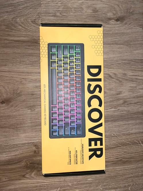 Discover gaming toestenbord 60%, Computers en Software, Toetsenborden, Zo goed als nieuw, Bedraad, Gaming toetsenbord, Ophalen
