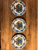 Makkumer Aardewerk wandborden - 3 stuks, Antiek en Kunst, Antiek | Wandborden en Tegels, Ophalen of Verzenden
