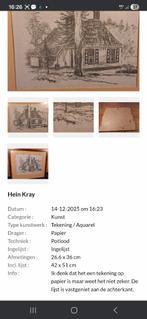 tekening Hein Kray, Ophalen of Verzenden