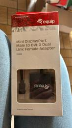 Mini displayPort Male to DVI-D dual link female adapter, Ophalen of Verzenden, Nieuw