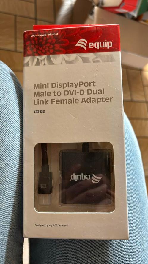 Mini displayPort Male to DVI-D dual link female adapter, Audio, Tv en Foto, Fotografie | Accu's en Batterijen, Nieuw, Ophalen of Verzenden