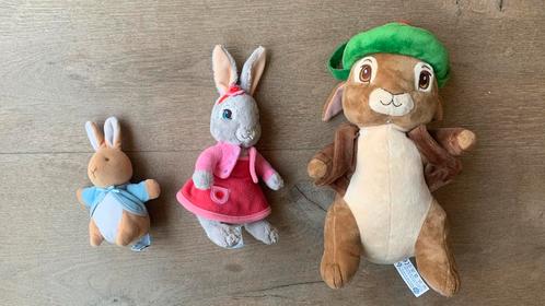 Pieter Konijn knuffels, Kinderen en Baby's, Speelgoed | Knuffels en Pluche, Gebruikt, Konijn, Ophalen of Verzenden