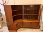 Formule meubelen vintrine kast boekenkast opbergmeubel, Ophalen, Mid century, Glas, 75 cm of meer