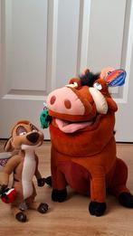Pluche figuren Timon & Pumbaa uit The Lion King, Kinderen en Baby's, Speelgoed | Knuffels en Pluche, Ophalen of Verzenden, Zo goed als nieuw