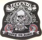 Ace Lucky 7 Live to Ride stoffen opstrijk patch embleem, Motoren, Accessoires | Stickers