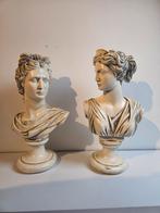 Vintage Borstbeelden - Man & Vrouw - 32cm, Ophalen of Verzenden