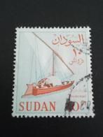 Soedan 26 - zeilboot, Verzenden, Overige landen, Gestempeld