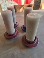 Kaarsenhouder voor stompkaarsen z.g.a.n., Overige materialen, Blauw, Ophalen of Verzenden, Zo goed als nieuw