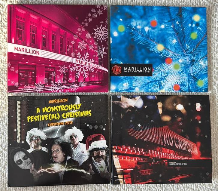 MARILLION, 4 Christmas/Fanclub cd’s waarvan 3 dubbel cd’s, Cd's en Dvd's, Cd's | Rock, Zo goed als nieuw, Progressive, Verzenden