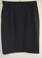 Zuiver scheerwol Escada rok donker blauw m 44 Margaretha Ley, Blauw, Maat 42/44 (L), Escada, Ophalen of Verzenden