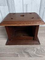 Voeten stoof krukje vintage hout bruin, Antiek en Kunst, Antiek | Woonaccessoires, Ophalen of Verzenden