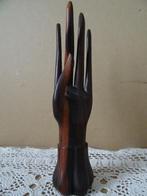 Balinees houten beeld beeldje hand ringhouder 19cm vintage, Ophalen of Verzenden