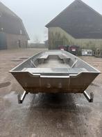aluminium platbodem, Watersport en Boten, Platbodems, Ophalen, Gebruikt, Aluminium, Benzine