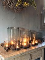 SFEERMAKER... NIEUW windlicht bubbelglas div. afmetingen, Overige materialen, 25 tot 50 cm, Nieuw, Ophalen of Verzenden