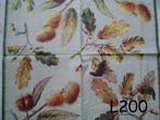 OPRUIMING servetten decoupage – eikels en blad L200, Verzenden, Nieuw, Materiaal
