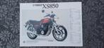 Originele folder Yamaha XJ 650 en XS 850 1979/1980, Motoren, Handleidingen en Instructieboekjes, Ophalen of Verzenden, Yamaha