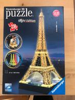 3D puzzel Eiffeltoren met led licht, Ophalen of Verzenden, Minder dan 500 stukjes, Zo goed als nieuw, Rubik's of 3D-puzzel