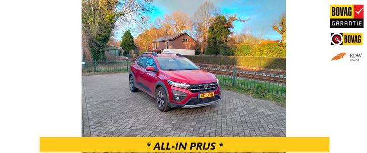 Dacia SANDERO Stepway 1.0 TCe 90 Comfort AUTOMAAT navi clima, Auto's, Dacia, Bedrijf, Te koop, Sandero Stepway, ABS, Achteruitrijcamera
