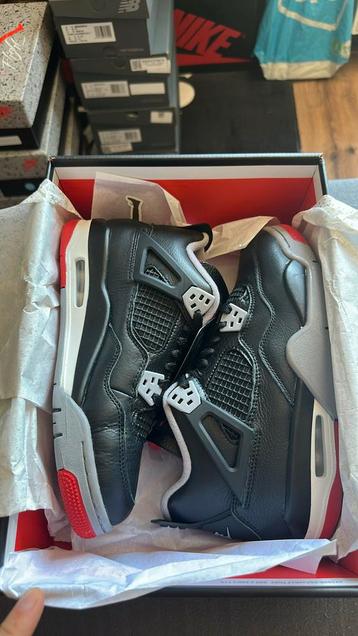 Jordan 4 bred reimagined gs 36,5-37,5-39-40 beschikbaar voor biedingen