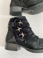 G533 Kim Kay mt. 39 leren veter-boots lage laarzen schoenen, Kleding | Dames, Zwart, Ophalen of Verzenden, Zo goed als nieuw, Kim Kay