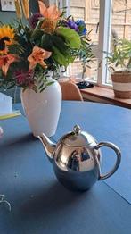 Dubbelwandige theepot, Huis en Inrichting, Keuken | Potten en Pannen, Ophalen of Verzenden, Zo goed als nieuw, Rvs